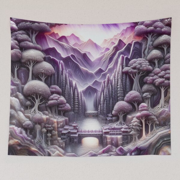 Item preview, Asian Purple Landscape  designed and sold by DeeCeeFashion.