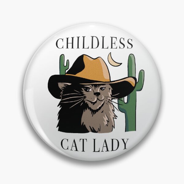 Item preview, Childless Cat Lady Cowboy Cat designed and sold by cetfish.