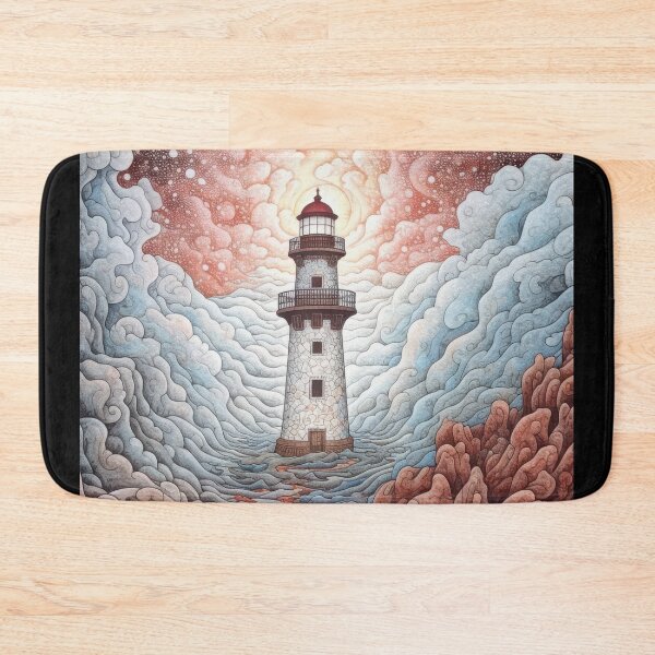 Item preview, Watercolor Lighthouse designed and sold by InsanseCreation.