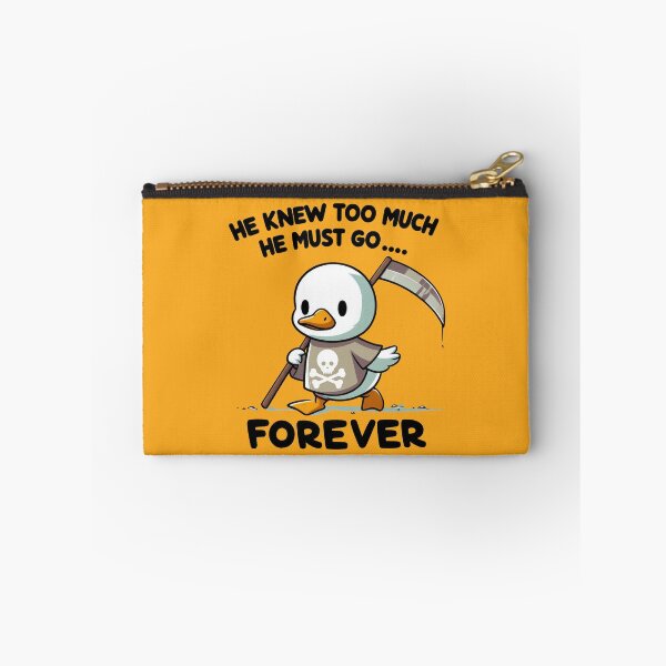 Item preview, Grim Reaper Duck: 'He Knew Too Much, He Must Go... Forever' - Dark and Funny Duck Design designed and sold by Ali Doodles.