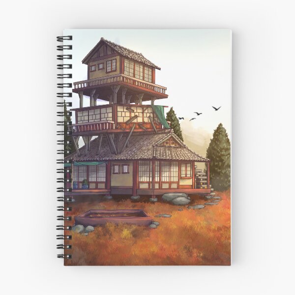 Item preview, Fantasy Japanese Style House designed and sold by RumpledCrow.