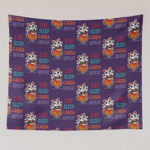 Item preview, Eat Sleep Garba Repeat! designed and sold by celcino-studio.