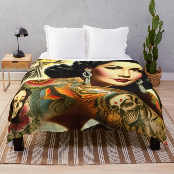 Item preview, Old School Tattooed Pin-up designed and sold by PulpVintage.