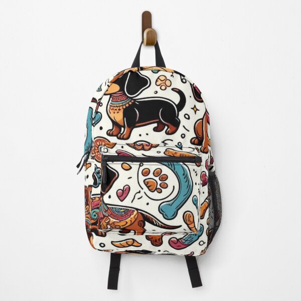 Item preview, Whimsical Dachshund Delight - Playful Dog Pattern designed and sold by Design Delinquent.