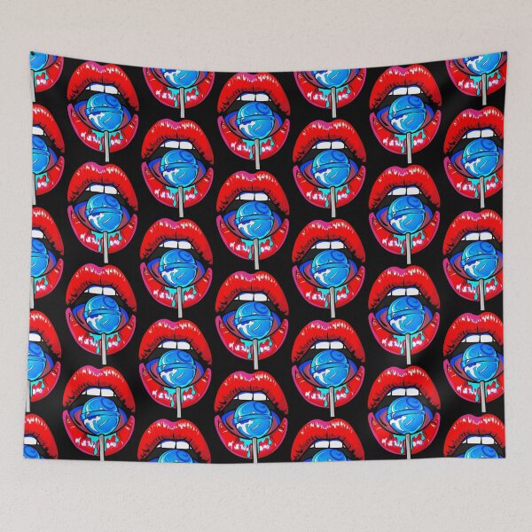 Item preview, Woman's Mouth with Blue Lollipop designed and sold by DonVivaldo.