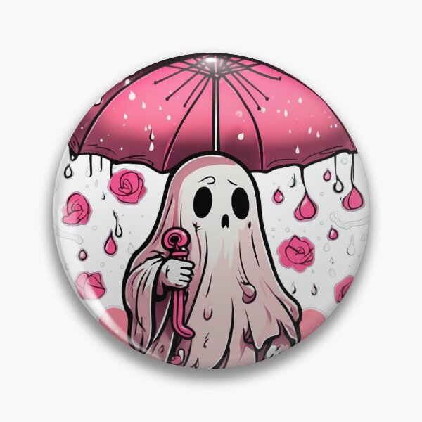 Item preview, ghost, umbrella, rain, rose, pink, flowers, lonely designed and sold by Chemikal1993.