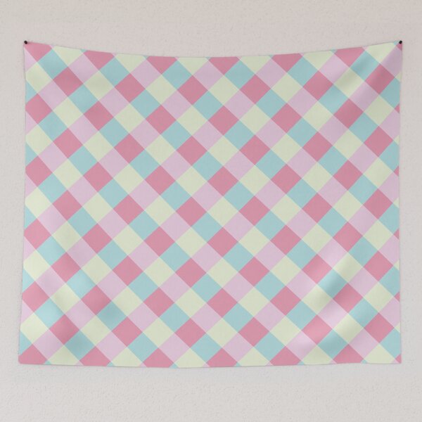 Item preview, Candy Pastel Colours Gingham Style Pattern designed and sold by SJ-Merch.