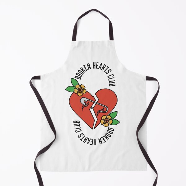 Item preview, Broken Hearts Club Heart with Safety Pin Design American Traditional Design designed and sold by Josette-Kianna.