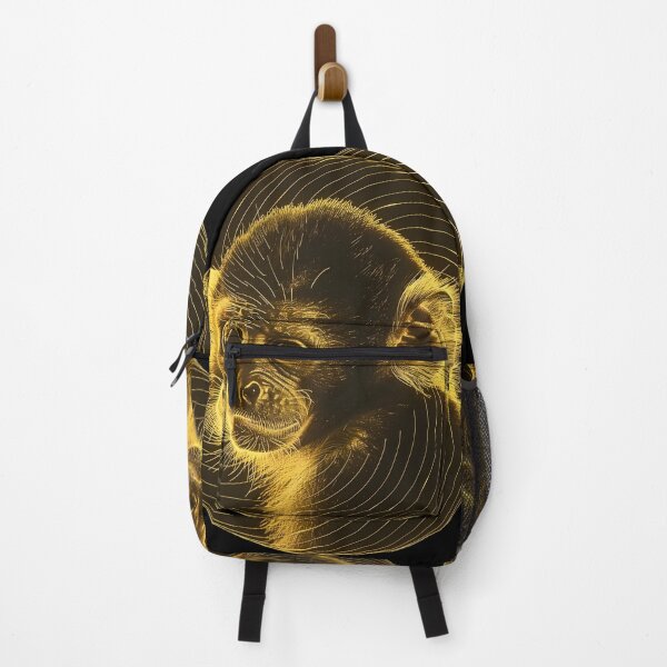 Item preview, Neon Spirograph Capuchin Monkey Wonders designed and sold by AI-Only Creations.