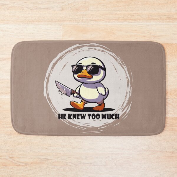 Item preview, Grim Reaper Duck: 'He Knew Too Much' - Dark and Funny Duck Design designed and sold by Ali Doodles.