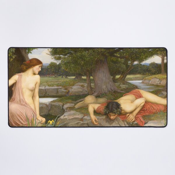 Item preview, Echo and Narcissus, John William Waterhouse, Pre Raphaelite, Art Nouveau designed and sold by TeeARTHY.