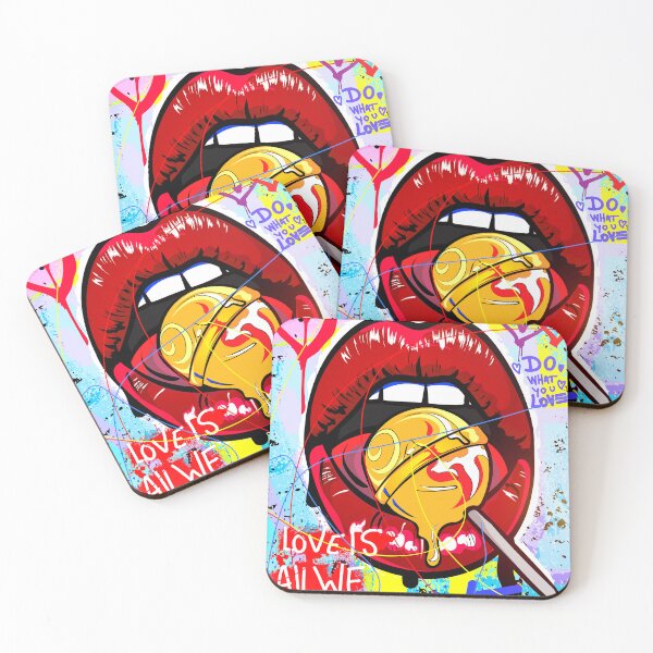 Item preview, Woman's Lips with Lollipop designed and sold by DonVivaldo.