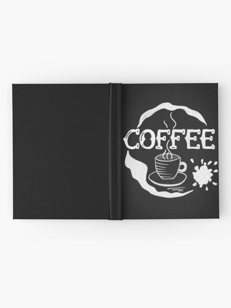 Tasse à Café Blanc Et Noir Dessin Carnet Cartonné