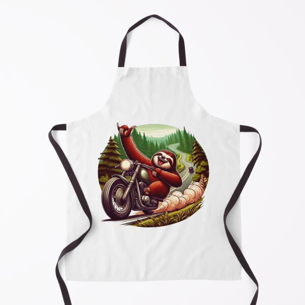 Item preview, Happy Sloth Riding Motorcycle - National Motorcycle Ride Day Sloth Lover designed and sold by TeeFleet Noble.