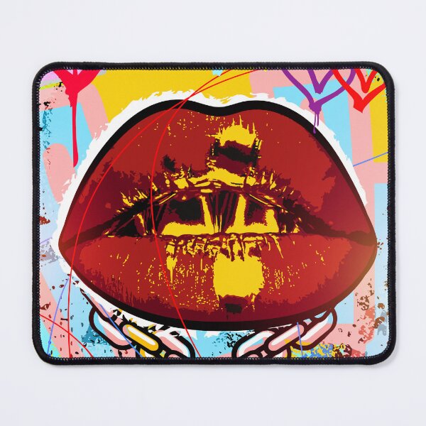 Item preview, Gilded Seduction. Woman's Lips Revealing Gold Teeth designed and sold by DonVivaldo.