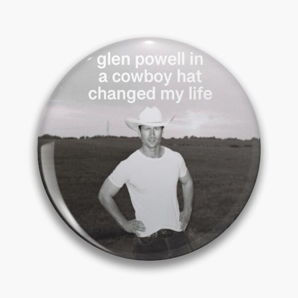 Item preview, glen powell in a cowboy hat changed my life designed and sold by <  3.
