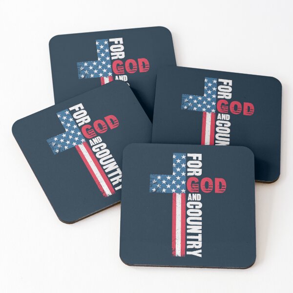 Item preview, Bold and Striking Patriotic Faith, American Pride Distressed Grunge American Flag Cross FOR GOD AND COUNTRY USA theme Design for the Proud Youth and True American Souls designed and sold by zenturtlemerch.