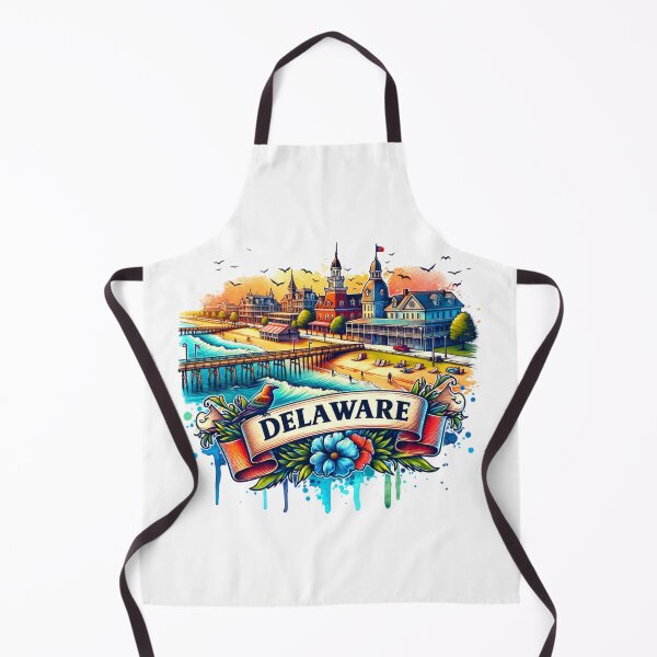 Item preview, Vintage US State Watercolor Art – Delaware - Retro Travel Map Collection for T-Shirts, Mugs, Stickers & More designed and sold by artedigital99.