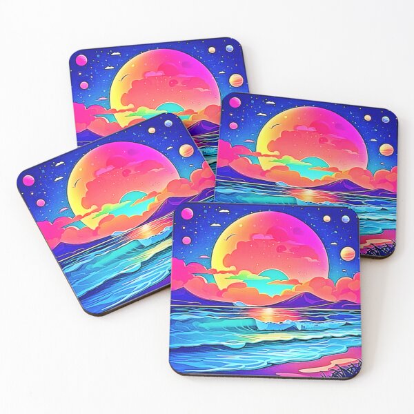 Item preview, Vibrant Sunset Seascape designed and sold by Health And Fitness Posts e-Store.