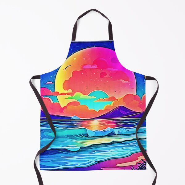 Item preview, Vibrant Sunset Seascape designed and sold by Health And Fitness Posts e-Store.