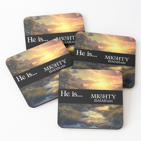 Item preview, He is... Mighty Isaiah 63:1 designed and sold by WideIsTheGate.