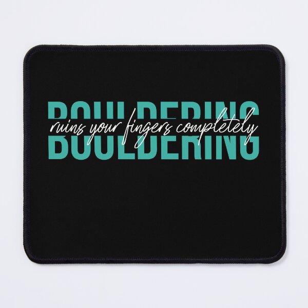 Item preview, Bouldering climbing ruins your fingers lettering retro vintage designed and sold by Bouldershop.