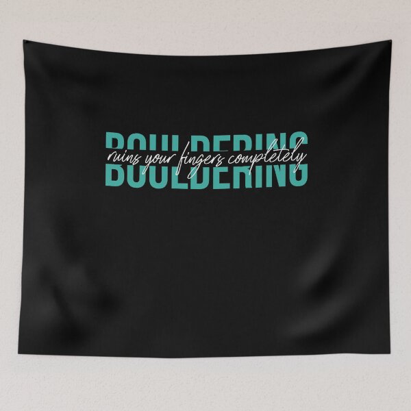 Item preview, Bouldering climbing ruins your fingers lettering retro vintage designed and sold by Bouldershop.