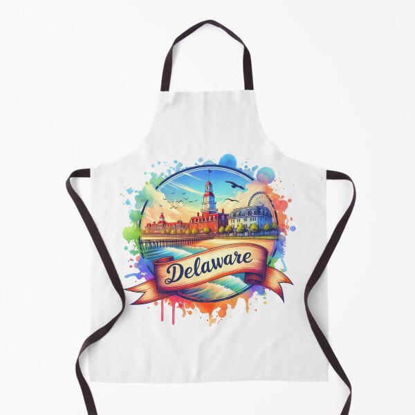 Item preview, Vintage US State Watercolor Art – Delaware - Retro Travel Map Collection for T-Shirts, Mugs, Stickers & More designed and sold by artedigital99.
