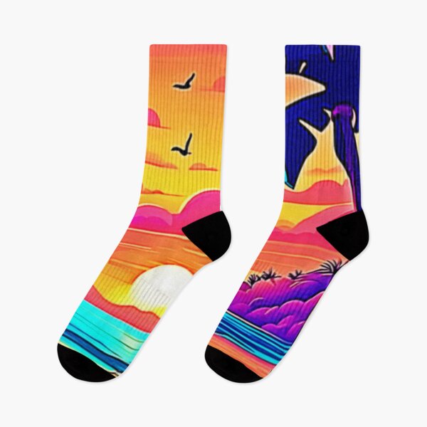 Item preview, Vibrant Tropical Sunset Art designed and sold by Health And Fitness Posts e-Store.