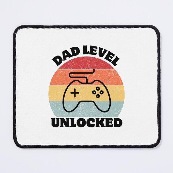 Item preview, Dad Level - Unlocked: The Ultimate Fatherhood Achievement designed and sold by Colorful-Garden.