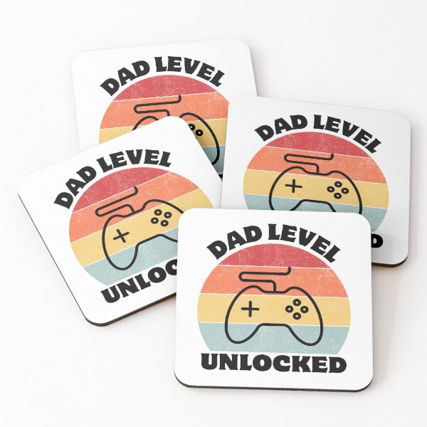 Item preview, Dad Level - Unlocked: The Ultimate Fatherhood Achievement designed and sold by Colorful-Garden.