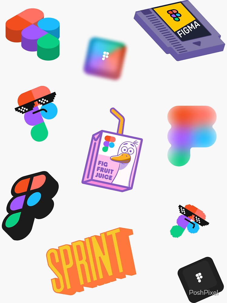 Thumbnail 3 of 3, Sticker, Figma Pack 3 - UX Designer | Product Designer | UI Designer Stickers designed and sold by PoshPixel.