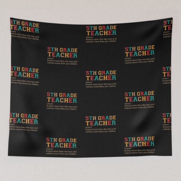Item preview, 5th grade teacher vintage design designed and sold by marfanna.
