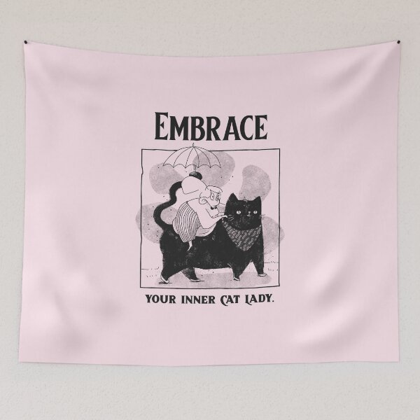 Item preview, Embrace Your Inner Cat Lady. #CatGifts #CatLady #CatMom #CatLife designed and sold by Anna Halasek.
