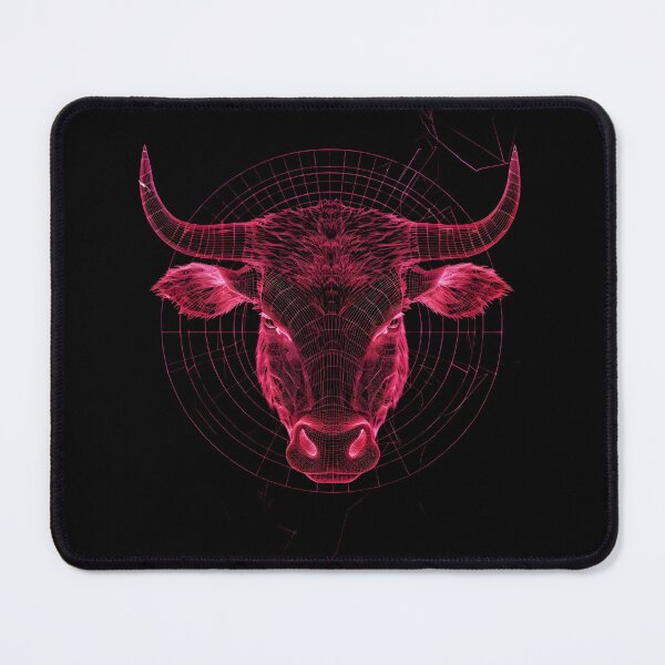 Item preview, Neon Spirograph Bull Energy designed and sold by AI-Only Creations.