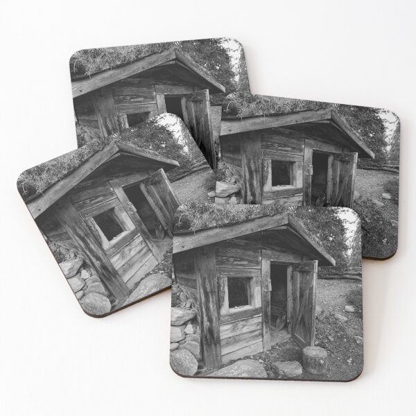 Item preview, One man cabin. Tankavaara Gold Village bw designed and sold by Jouko Lehto Photography.