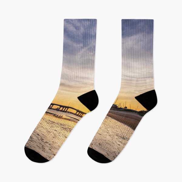 Item preview, Low Tide Sunset Ocean Springs Front Beach designed and sold by Jonicool.