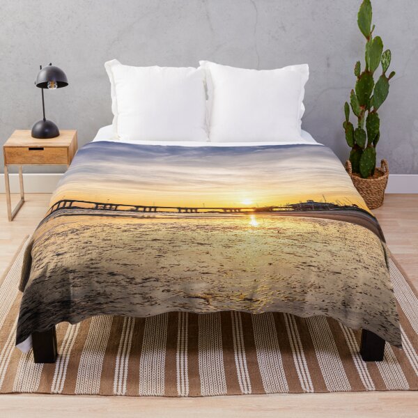 Item preview, Low Tide Sunset Ocean Springs Front Beach designed and sold by Jonicool.