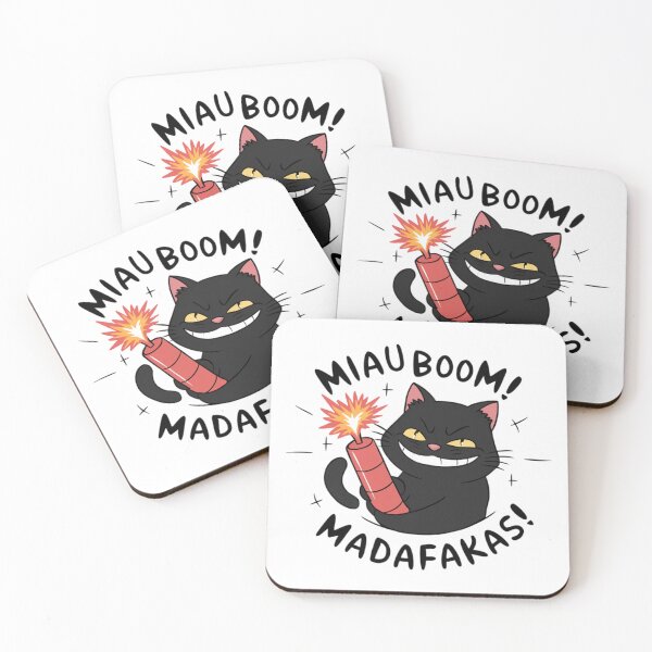 Item preview, CAT - MIAU BOOM MADAFAKAS designed and sold by 123ks.