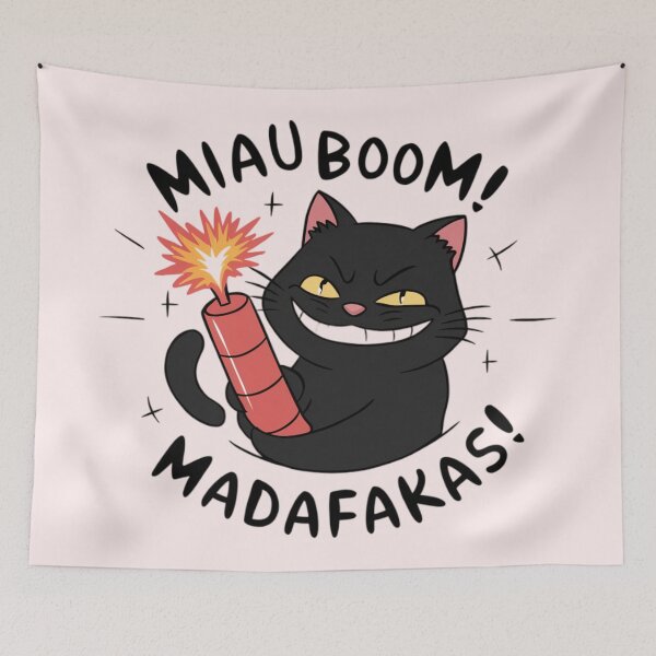 Item preview, CAT - MIAU BOOM MADAFAKAS designed and sold by 123ks.