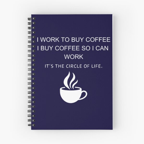 Item preview, I work to buy coffee. designed and sold by Jimmybyjimmy.