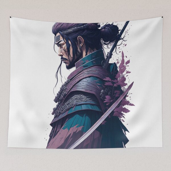 Item preview, Side Portrait Samurai designed and sold by TondoMeander.