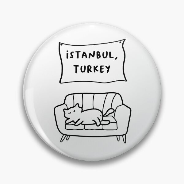 Item preview, Istanbul, Turkey | A Cute Cat Sleeping Peacefully on a Cozy Couch Illustration designed and sold by RM-Journey.
