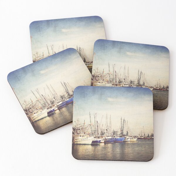 Item preview, Shrimp Boat Lineup at the Harbor designed and sold by Jonicool.