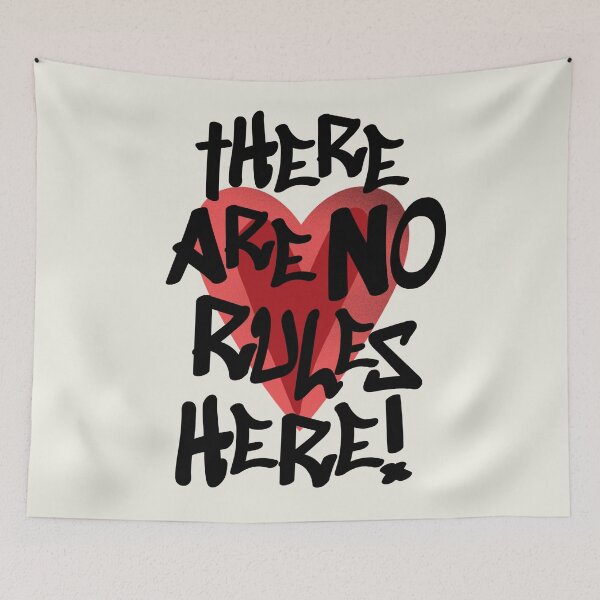Item preview, No Rules - Red & Black designed and sold by Julia Santos.