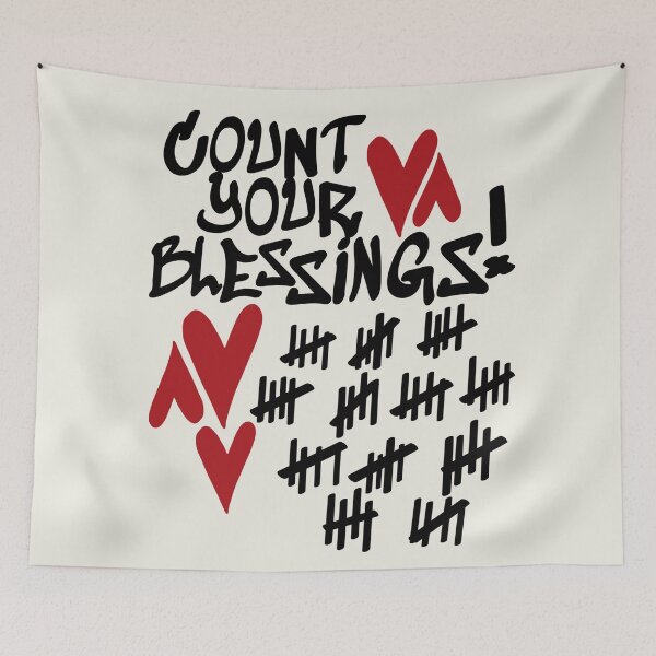 Item preview, Count Your Blessings! - Red & Black designed and sold by Julia Santos.