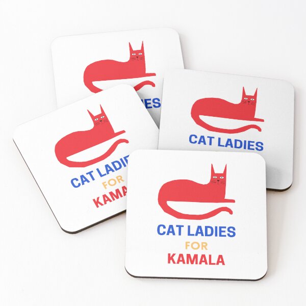 Aperçu de l'œuvre Dames chats pour Kamala créée et vendue par Bella Donna Digital.