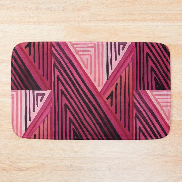 Item preview, ABSTRACT linework, line art, black, white and red, intersecting shapes and lines, classy, luxurious, triangle designed and sold by navitalidesign.