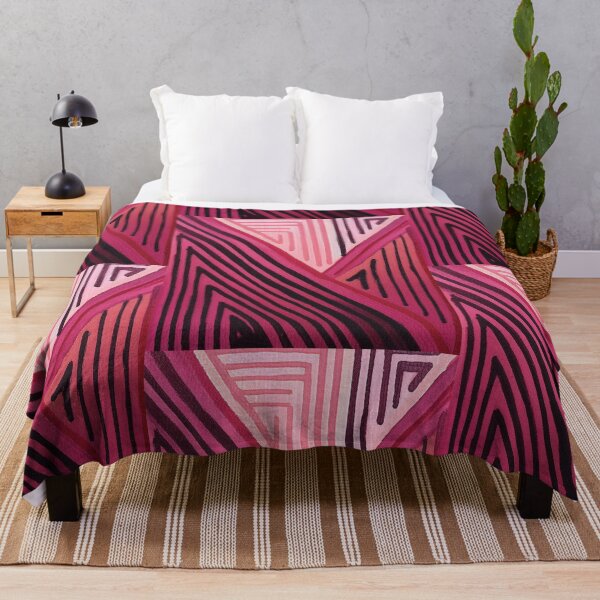 Item preview, ABSTRACT linework, line art, black, white and red, intersecting shapes and lines, classy, luxurious, triangle designed and sold by navitalidesign.