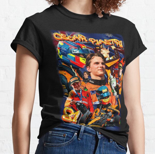 Vista previa del artículo con la obra «Camiseta gráfica estilo pirata de Oscar Piastri», diseñado y vendido por mayastef.